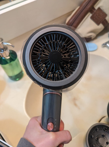 Hair Blow Dryer with Diffuser, 1800W Ionic Travel Hair Dryer