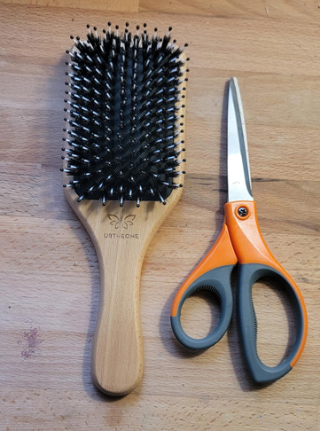 Hair Brush Boar Bristle Paddle Hair Brush for All Hair Types