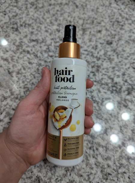 Hair Food Coconut & Argan Oil Heat Protectant Leave-In Spray