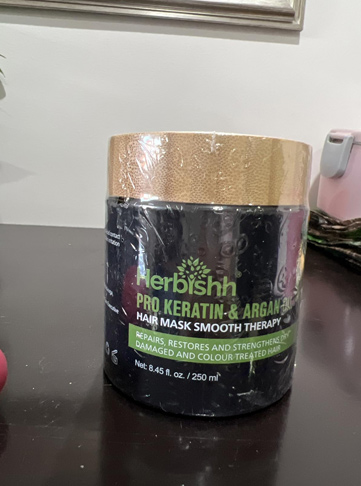 Herbishh Argan Hair Mask for Deep Conditioning and Hydration