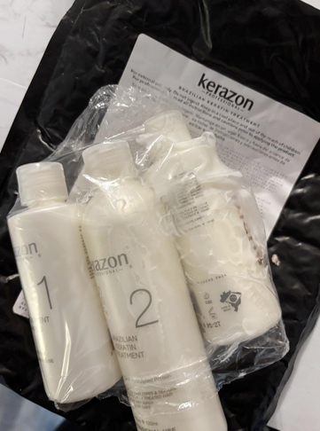 KERAZON Brazilian Keratin Treatment Kit (2oz/60ml) for All Hair Types