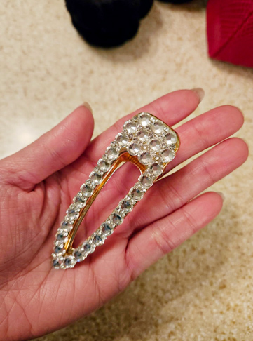 Kitsch Large Rhinestone Hair Clip for Women