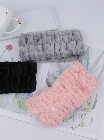 LAPOHI 3 Pack Microfiber Towel Headbands for Women and Girls