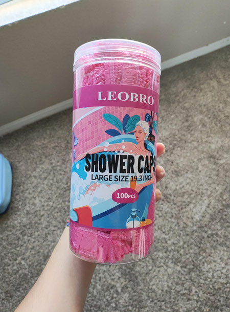 LEOBRO Extra Large Disposable Shower Cap