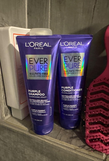 L’Oreal Paris EverPure Brass Toning Purple Shampoo and Conditioner Set