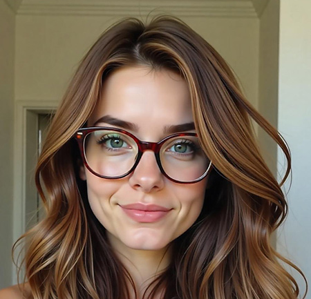 Long Layered Waves in Mocha Brown
