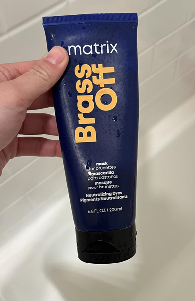 Matrix Brass Off Color Depositing Blue Hair Mask