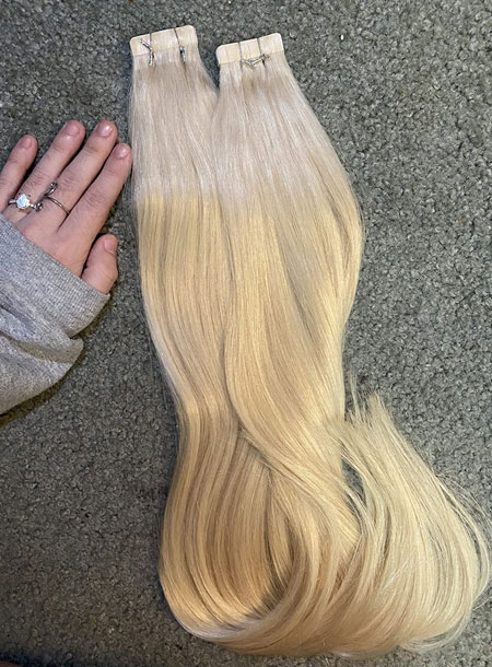 Moresoo Tape in Hair Extensions Human Hair