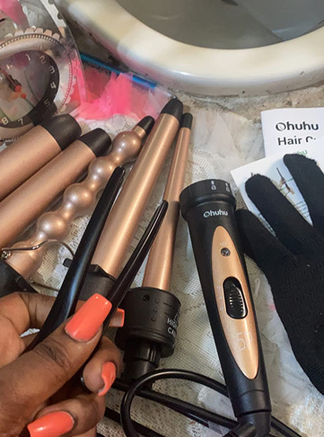 Ohuhu 5 in 1 Curling Wand Set