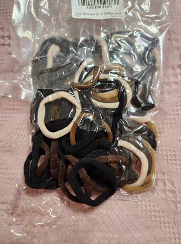 Pimoys 100 Pcs Elastic Hair Ties for Girls and Women