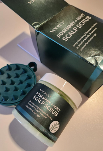 Scalp Scrub, Rosemary Scalp Exfoliator with Mint Oil