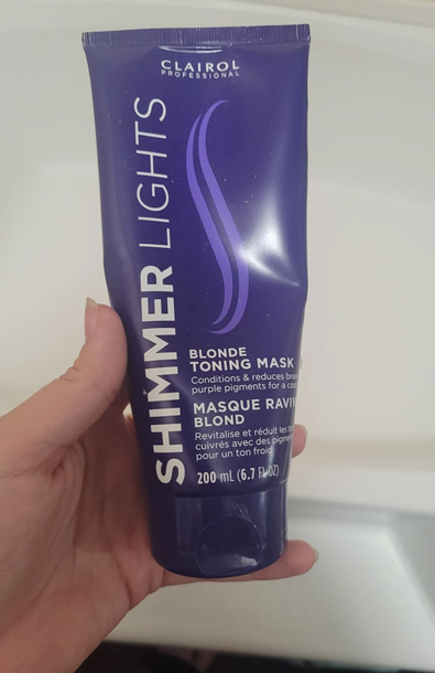 Clairol Professional Shimmer Lights Violet Toning Mask for Blonde Hair