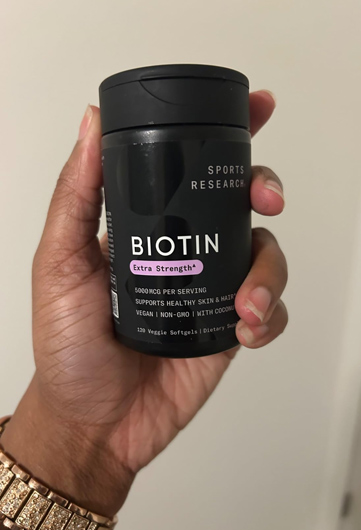 Sports Research® Biotin 10,000mcg with Organic Coconut Oil