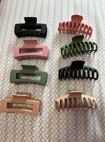 TOCESS 8 Pack Big Hair Claw Clips for Women