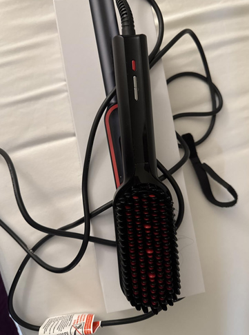 TYMO Hair Straightener Brush - Upgraded Ionic Plus Straightening Brush
