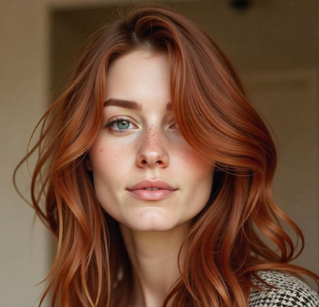 Textured Shag with Auburn Highlights