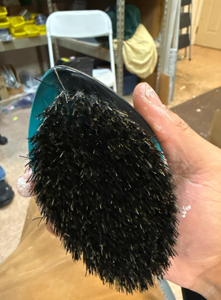 Torino Pro Curve Wave Brush #156 – Medium Boar Bristle Curved Palm Brush