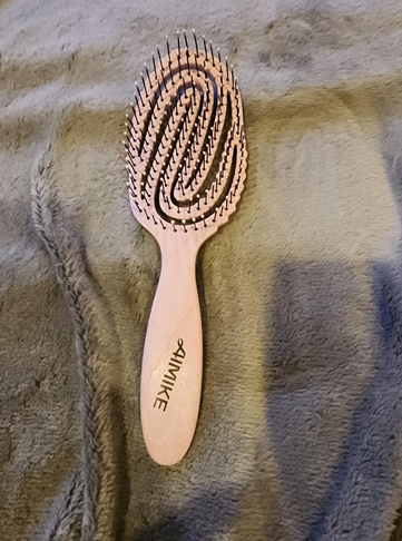 AIMIKE Hemp-Relax Detangler Hair Brush for Wavy Straight Hair