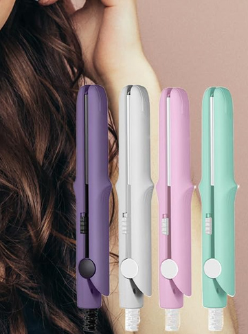 Upgrade 2-in-1 Curling Wand and Flat Iron for All Hair Types