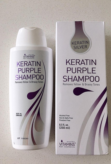 VITAMINS Keratin Purple Toning Shampoo for Bleached Hair