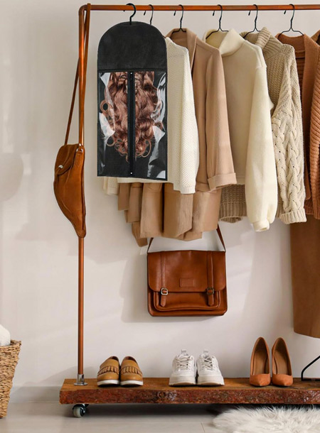 Wig Storage Bags with Hanger for Multiple Wigs