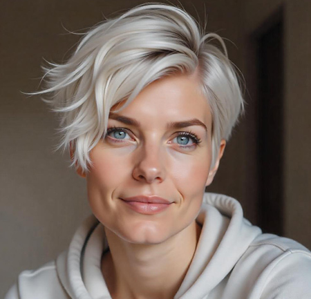 Wispy Pixie Cut – Icy Platinum