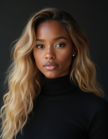 Ash Blonde Curls with Dark Roots