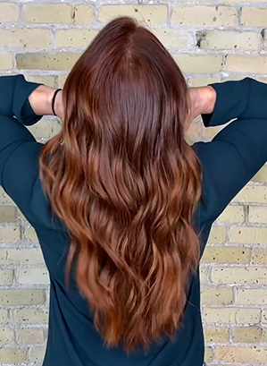Autumn Auburn Waves