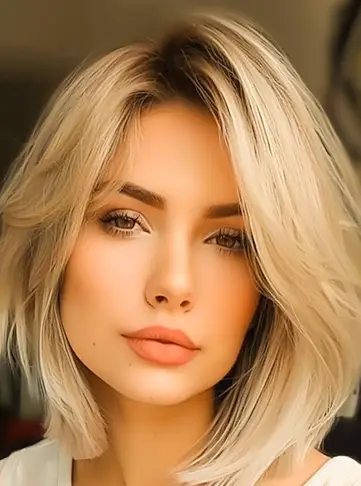 Blunt Bob For Round Face Shape