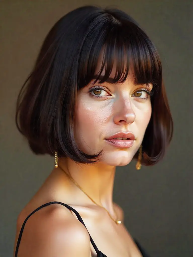 Blunt Bob with a Polished Finish