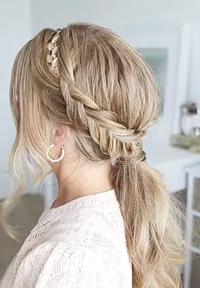 Boho Inspired Bridesmaid Hairstyle