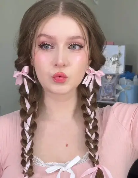 Bold Braided Pigtails With Ribbon