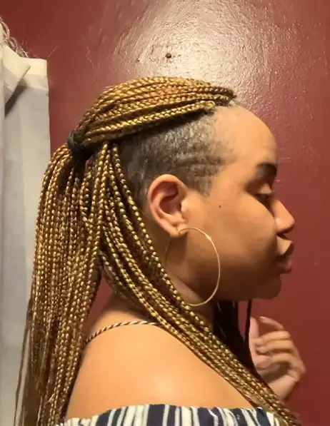 Braided Side Undercut With Rocker Flair