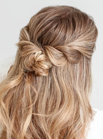 Casual Half-Up Twist