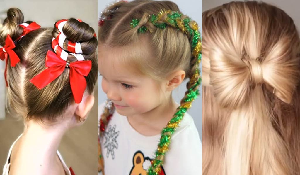 Christmas hairstyles for Kids