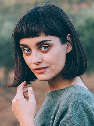 Classic Bob on Straight Hair With Bangs