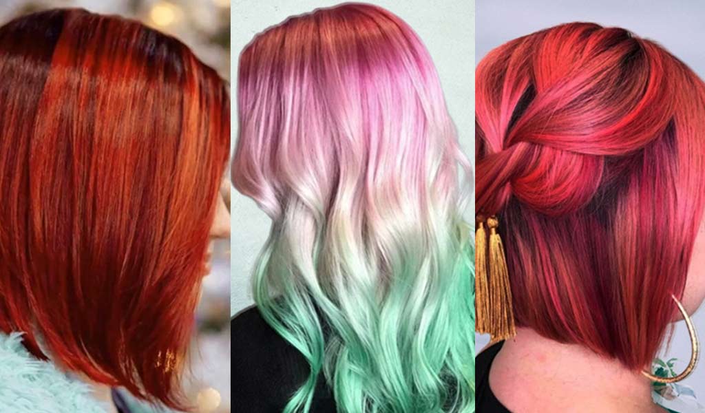 Colorful Christmas Hair Colors