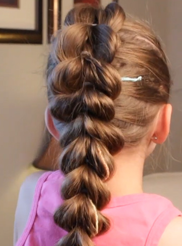 Curly Pull-Through Braid Style