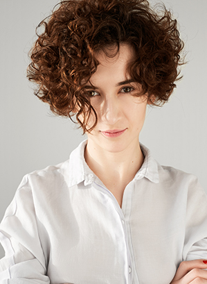 Curly Short Wolf Cut With Highlights