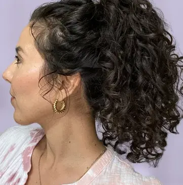 Curly Ultra-High Pony