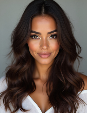 Dark Chocolate Brown Waves
