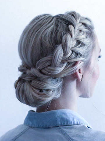 Double Dutch Braided Updo