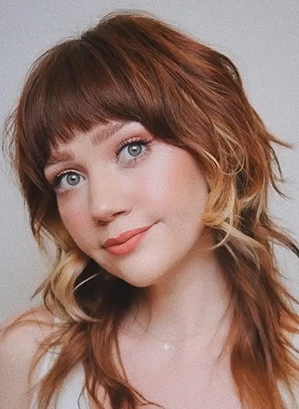 Duo-Toned Dark Caramel-Bronde Balayage Octopus Cut