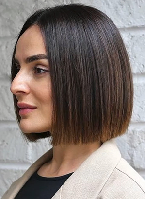 Edgy Layered Bob With Wispy Ends