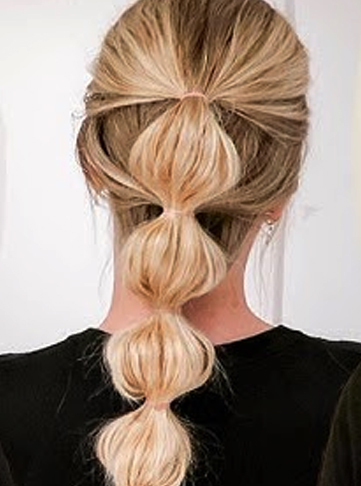 Faux Bubble Braid
