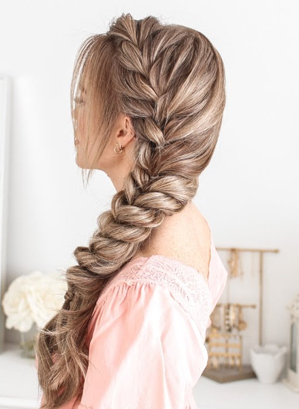 Fluffy Side French Braid