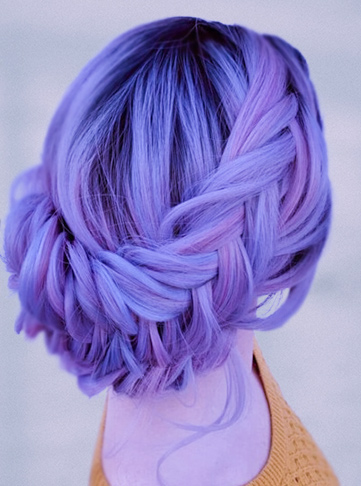 Frosted Purple Hair Shade
