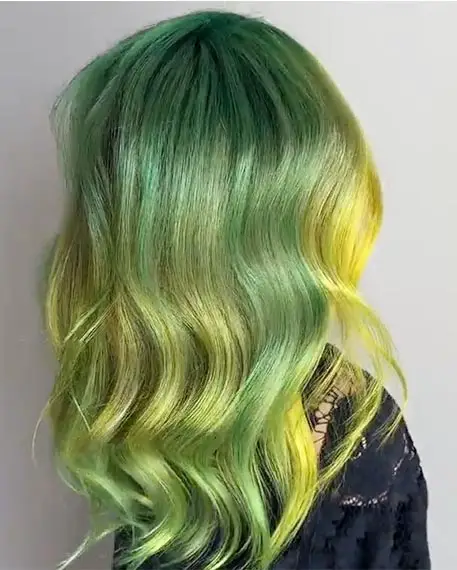 Green Dip-Dye Hair Inspired By St. Patrick’s Day