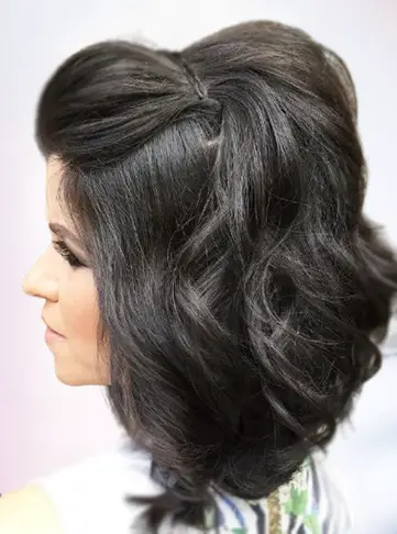 Half Updo for Shoulder-Length Hair