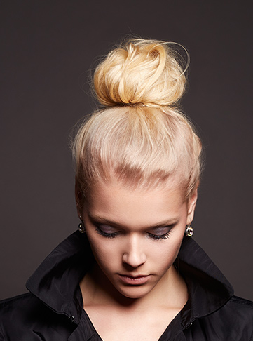 High puff with a twist